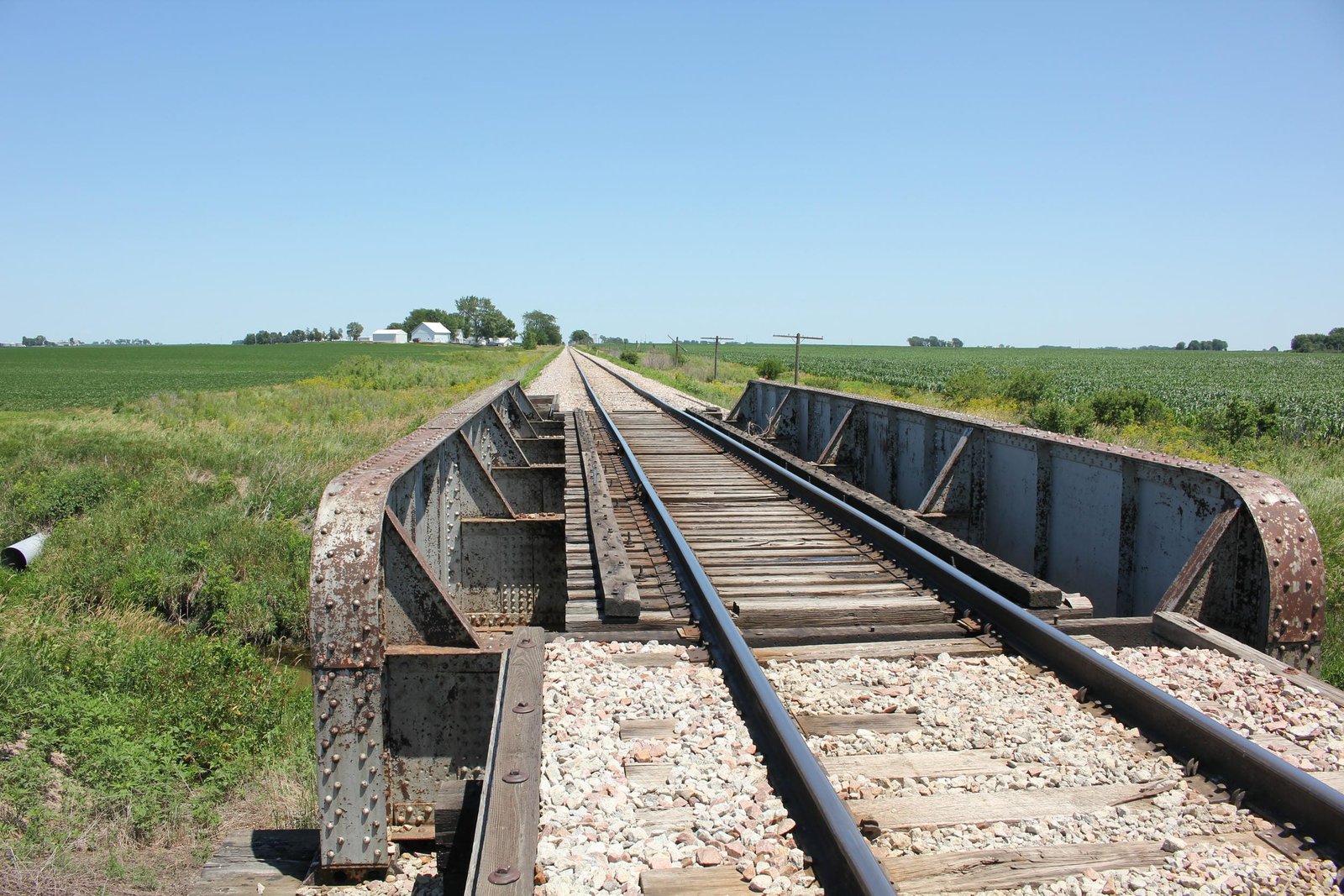 Looking east